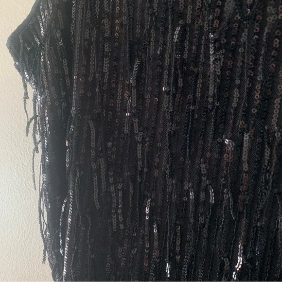 Sequin Fringe Square Neck Cami LOFT - Picture 5 of 7